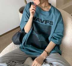 Vintage Print Oversized T-shirt