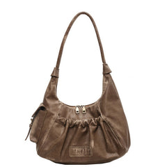 Retro Old Money Pu Leather Shoulder Bag