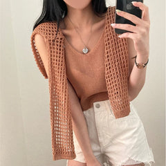 Solid Color Knitted Two-piece Set