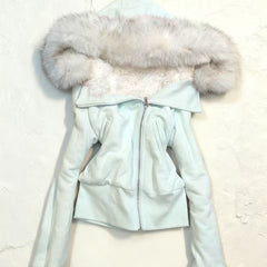 Vintage Hooded Fleece Lined Jacket