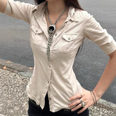 Slim Fit Long Sleeve Knitted Top