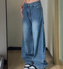 Vintage Blue Wash Boyfriend Jeans