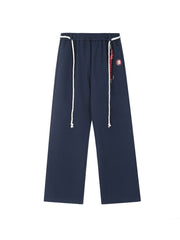 Vintage Logo Embroidered Baggy Sweatpants