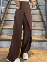 Irregular Patchwork Straight Leg Pants