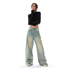 Straight-leg jeans