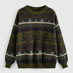 Womens Round Neck Pullover Sweater - fairypeony