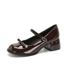 Aesthetic Bow Tie Mary Jane Shoes
