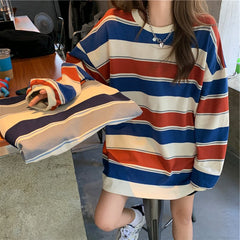 Vintage Striped 90s Long Sleeve Tee - fairypeony