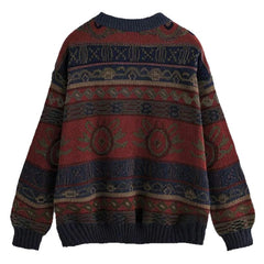 Womens Round Neck Pullover Sweater - fairypeony