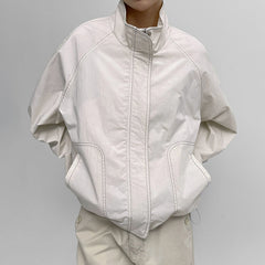 Gorpcore Seam Detail Splice Turtleneck Jacket - fairypeony