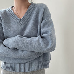 V-Neck Pullover Dark Academia Sweater