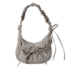 Aesthetic Bow Knot Stitching Shoulder Bag