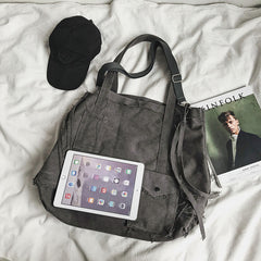 Raw Edge Large Crossbody Bag