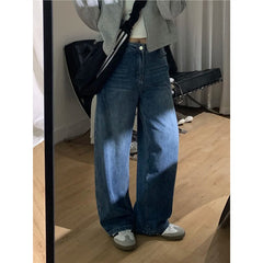 High-Waist Curved Cut Wide-Leg Jeans – Plus Size Retro Denim Trousers S–4XL