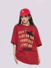 Vintage Star Graphic Oversized Tee - fairypeony