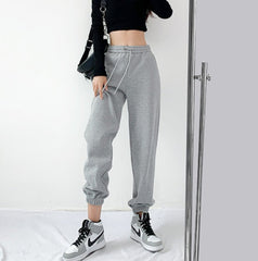 Basic Solid Color Jogger Pants