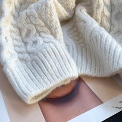 Bow Detail Loose Knit Cardigan - fairypeony
