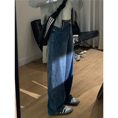 High-Waist Curved Cut Wide-Leg Jeans – Plus Size Retro Denim Trousers S–4XL