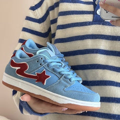 Red Star Runners Sneakers - fairypeony