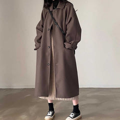 Dark Academia Single breasted Wool Coat