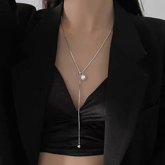 Irregular Long Pearl Necklace