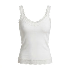 2000s Lace Trim Padded Cami Inner Vest Top