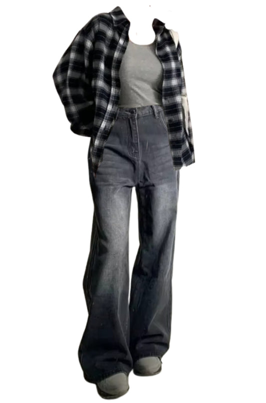 OOTD: Long Sleeve Blouse + Light Wash Jeans