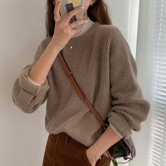 Womens Korean Style Knitted Sweater