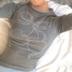 Cherry Bows Long Sleeve Tee