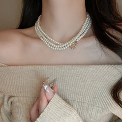Irregular Long Pearl Necklace