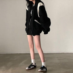 Vintage Patchwork Baseball Jacket