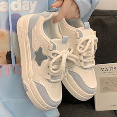 Pastel Color Block Star Sneakers