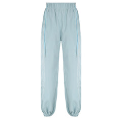 Drawstring Side Stripe Baggy Sweatpants