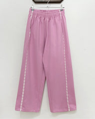 Aesthetic Lace Detail Baggy Sweatpants