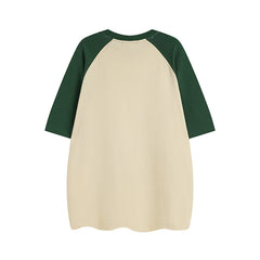 Vintage Spider Print Raglan Short Sleeve Tee