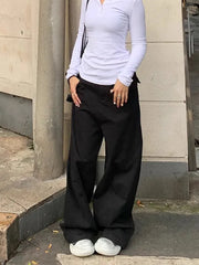 Vintage Black Wide Leg Baggy Jeans