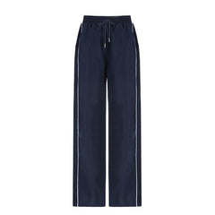 Vintage Piping Details Baggy Sweatpants