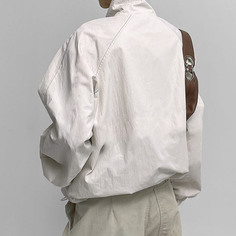 Gorpcore Seam Detail Splice Turtleneck Jacket - fairypeony