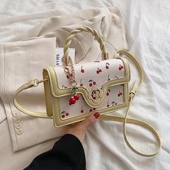 Aesthetic Cherry Print Crossbody Bag