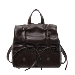 The Journey Carryall Bow Leather Backpack