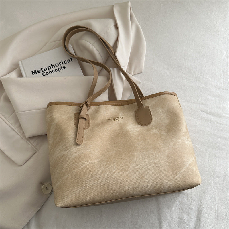 Aesthetic Pendant Pu Leather Tote Bag - fairypeony