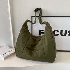Solid Color Padded Casual Shoulder Bag - fairypeony