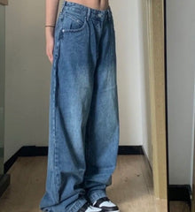 Vintage Blue Wash Boyfriend Jeans