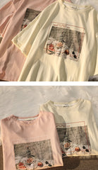 Aesthetic Print Oversized T-shirt - fairypeony