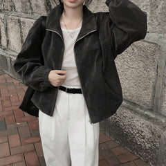 Vintage Oversized Suede Jacket