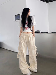 Multiple Pocket Bound Feet Cargo Pants - fairypeony