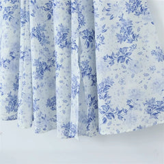 Vintage Floral Print Sleeveless Maxi Dress