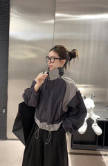 Outdoor Oversized Patchwork Jacket - fairypeony