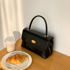 Vintage Oil Wax Pu Leather Handbag