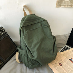 Vintage Wash College School Backpack